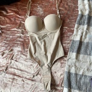 Backless Push Up Bra Onesie